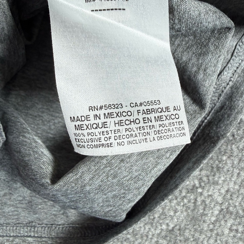 Nike Shirt Men's Medium Heathered Gray V-Neck‎ Short Sleeve Performance - Picture 4 of 6